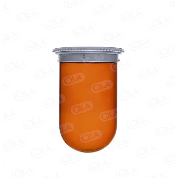 QLA Glasgefäß, 1000 ml, braun, Easi-Lock für Hanson Vision, Serialized