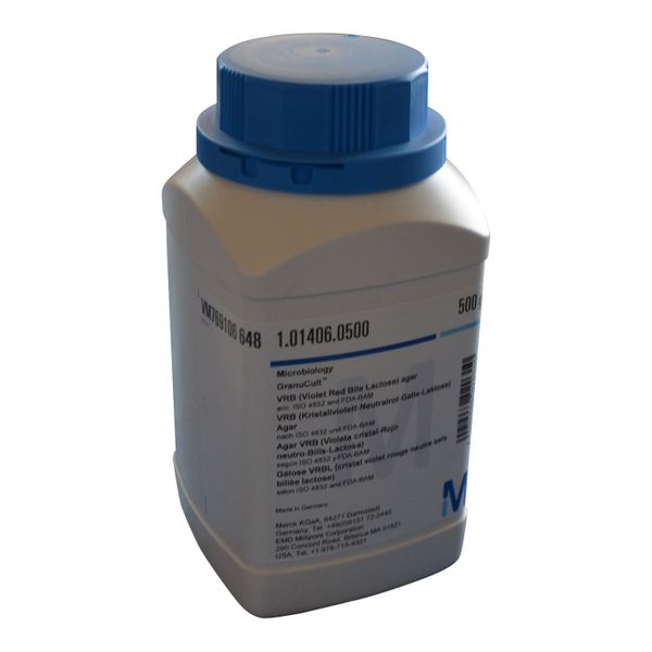 Merck VRB Agar Violet red bile agar for microbiology, 500 g