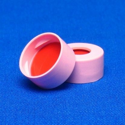 JG Finneran 11 mm Pink Snap Cap, PTFE/Butyl Rubber Lined, 10 x 100 pc/PAK