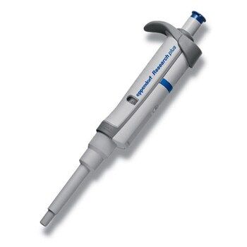Eppendorf EP Research plus, single-channel, fixed, 200 μl, blue