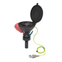 Product Image of Universal Waste Hub JAN, S60/61, PE-HD-EL, safety Funnel, level indicator, including Fittings and blind Plugs