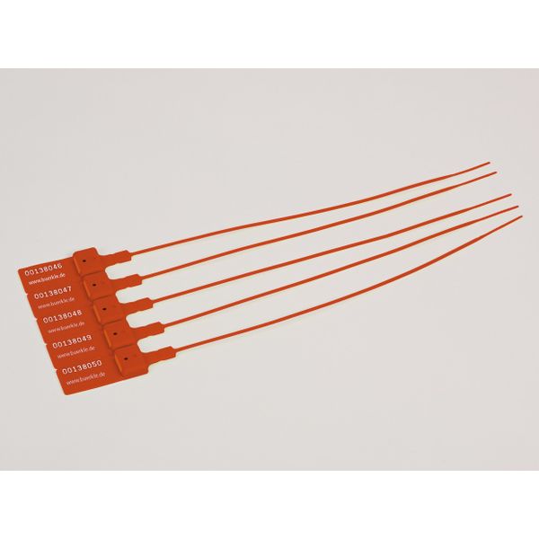 Bürkle SampleSafe Plombe, PP/Metall, rot, L x Ø 260 x 2 mm, 100 St/Pkg