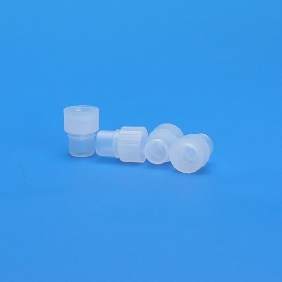 JG Finneran 8 mm Clear Polyethylene Starburst Conical Snap Plug, 10 x 100 pc/PAK
