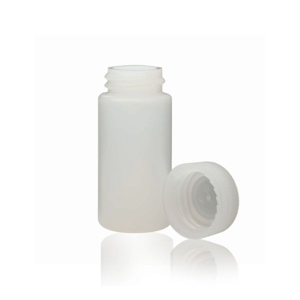 DWK Wheaton 20 ml Flüssigszintillationsfläschchen, HDPE, mit PE-Schraubkappe ohne Einlage, separat verpackt, 1000 St/Pkg