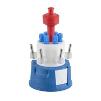 Product Image of SafetyCap VI, V2.0, GL45, with 6x shut-off, 6x PFA-fitting 3.2 mm OD + air valve