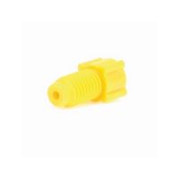 Product Image of Nut, PP, geflanscht, gelb, 1/16'', 1/4-28, 10 St/Pkg