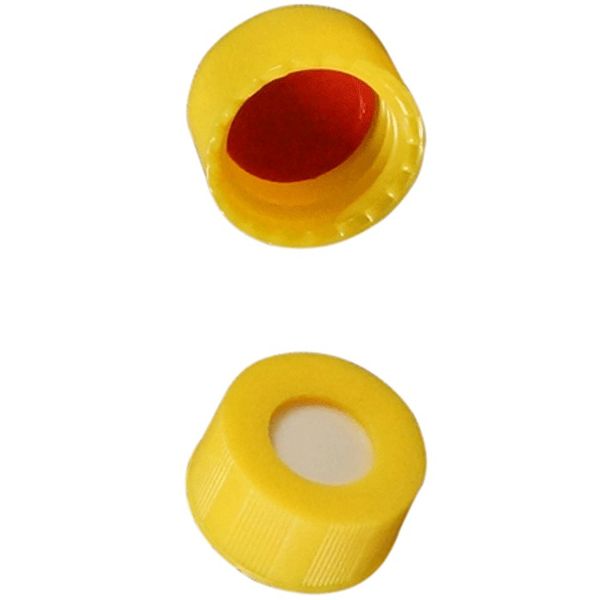 Microsolv Screw Cap yellow, 9 mm, with SOFT-Guard Septa SIL/PTFE, 1000 pc/PAK