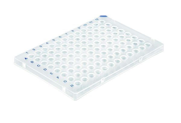 Brand GmbH & Co. KG PCR-Platte 96-well, PP, halber Rahmen, Low Profile, 0,15 ml, transparent, BIO-CERT PCR-Q, 50 St/Pkg