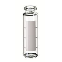 Product Image of ND20/ND18 20ml Headspace-Flasche, 75,5x23mm, Klarglas, gerundeter Boden, mit Schriftfeld/Füllmark., 10x100/PAK