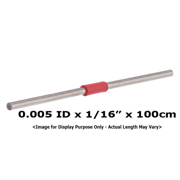 Applied Research Europe Schlauch, Edelstahl, vorgeschnitten, 0,005 ID, 1/16 OD, HPLC-Qualität, rotes Band, 100cm lang, 1 St/Pkg