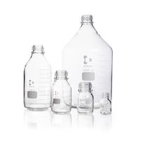 Product Image of Laborflasche/DURAN, 25 ml (Gewinde GL 25) mit Teilung, ohne Kappe+Ausgießring, 10 St/Pkg