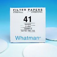 Filter Papers, round, grade 41, 125 mm, 100/pak