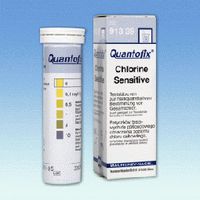 Teststäbchen QUANTOFIX Chlor Sensitive CE, 0-0,1-0,5-1-3-10 mg/l, 100 St.