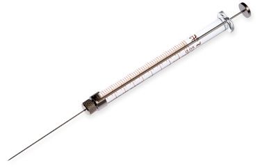 Hamilton 50 μl, Modell 705 RN-S Spritze, 22s Gauge, 51 mm, point style 2, max. Druck 2000 psig (137.9 bar), max. Temperatur 50°C/122°F, mit 