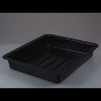 Photographic tray, deep, w/ ribs, black, 51x61cm