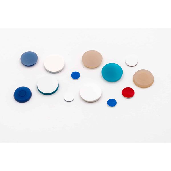 Altmann Analytik 16.7 mm Septa, white silicone/red PTFE, 45° shore A, 1.9 mm, 1000 pc/PAK