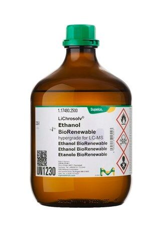Merck Ethanol BioRenewable, gradient grade für die Flüssigkeitschromatographie LiChrosolv, 2,5 L