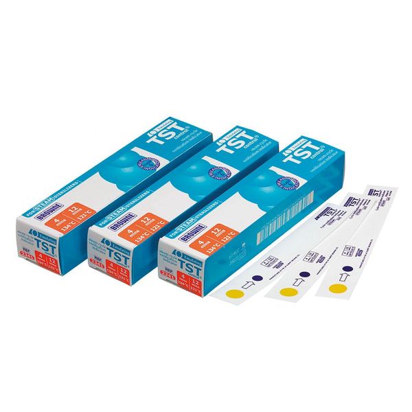 Sonstige Kontrollstreifen für Autoklaven, Sterilisationsindikator-TST, 100 St/Pkg