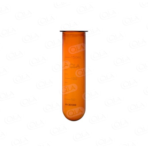 QLA Glasgefäß, 150 ml, braun, für Hanson SR8-Plus Geringvolumen, Serialized