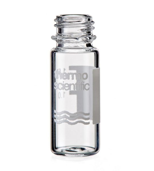 Thermo Fisher Scientific SureSTART 2 ml GOLD-Grade SureStop Glass Screw Vial, Level 3, clear Glass, Marking spot, 1000 pc/PAK