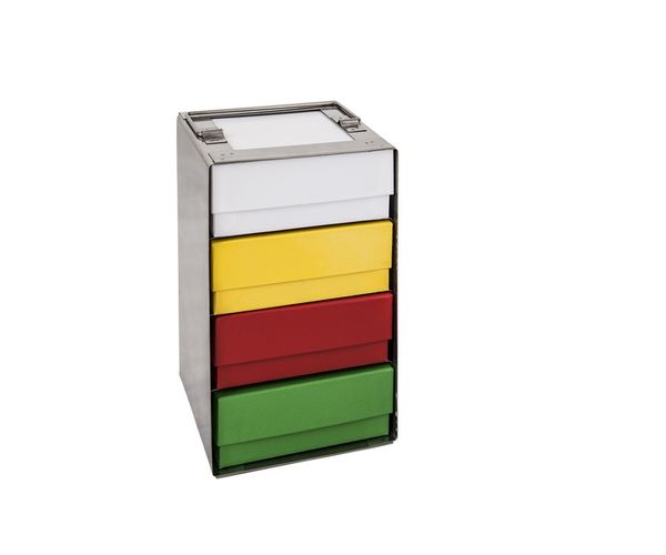 Ratiolab Truhengestell 1 x 7, für Box 50 mm, T/B/H 140 x 140 x 385 mm