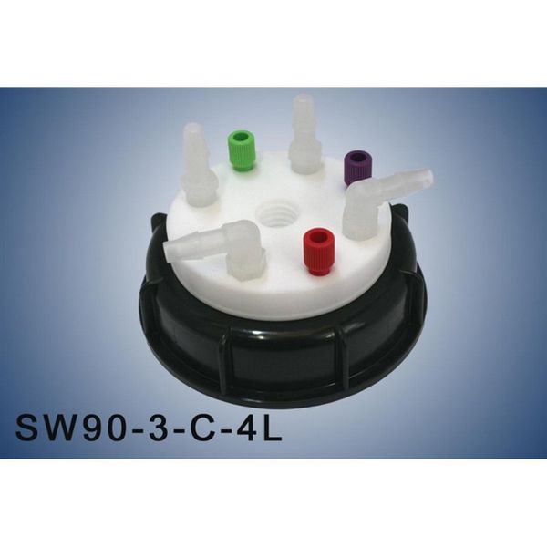 A.I.T. France Smart Waste Cap S90, charcoal filter emplacement + 3 entries (1/8 or 1/16 ) + 4 leaks (6-9 mm)