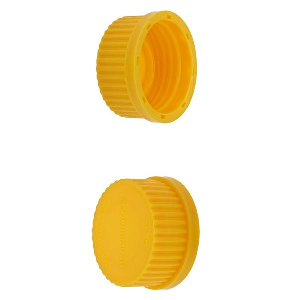 Microsolv Screw Cap yellow, for MP Bottle GL45 Closed w/o Liner, 10 pc/PAK