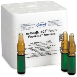 Hach Lange Microbiological media ready-made, m-ColiBlue24 Broth Economy Kit for E. coli, glass ampoules, for 200 tests