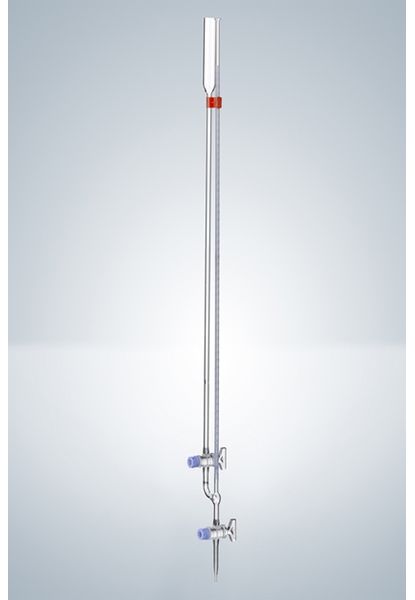 Hirschmann Mikrobürette/Bang 2:001ml AS CK(KB) 2St Ringteilung, mit geradem Hahn + Glasküken NS12, 2 St/Pkg