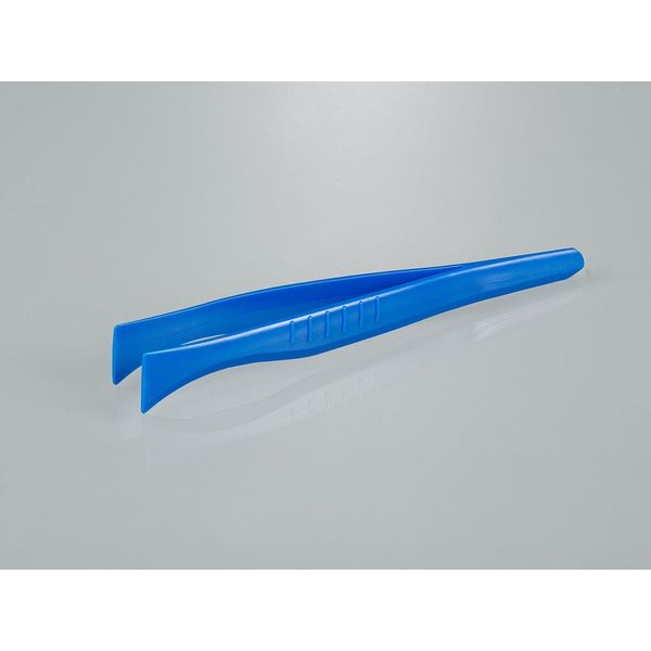Bürkle Einmalpinzette, breite Spitze, blau, PS, steril, 100 St/Pkg