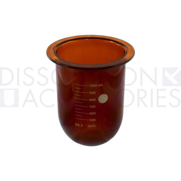 Dissolution Accessories Gefäß, Boro 3.3, braun, 1000 ml, Hanson