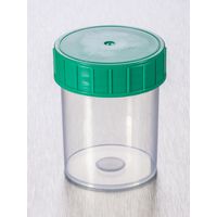 Product Image of Sample beaker 125 ml, with lid green, sterile, mounted loose, straight, 380 pc/PAK