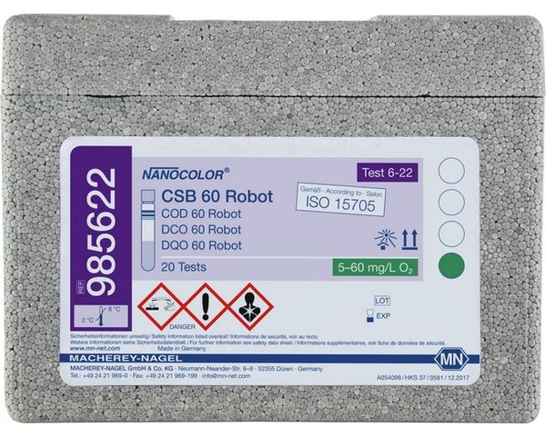 Macherey-Nagel Rundküvettentest NANOCOLOR CSB 60, Roboter, 20 Bestimmungen