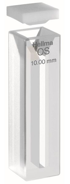 Hellma Mikro-Küvette, Typ 104.002-OS, optischem Spezialglas, WL 320-2500 nm, Schichtdicke 10 mm, PTFE-Falzdeckel, 700 μl