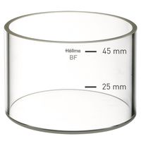 Product Image of Cylinder Cell, Type 692-BF, borosilicate Glass, WL 330-2500 nm, outer-Ø 65 mm, 110,000 µl, ISO 17223 marking at 25 mm and 45 mm, without lid