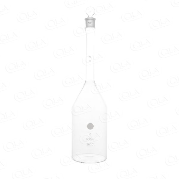 QLA 900mL Volumetric Flask with Round Bottom, Class A, Calibrated to 20°C