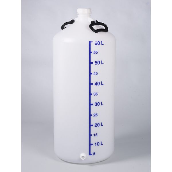 Bürkle Vorratsflasche mit Gewindestutzen, HDPE, 60 l, mit Verschluss, alte Artikelnr. 0402-60