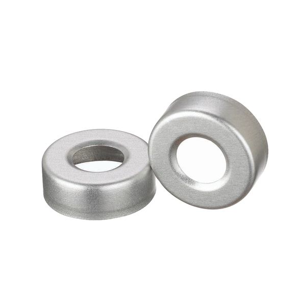 DWK Wheaton Aluminiumkappe, natur, mit Loch, ohne Einlage, 20 mm AD, 1000 St/Pkg