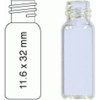 Product Image of 1.5 mL Screw Neck Vial N 8 outer diameter: 11.6 mm, outer height: 32 mm clear, flat bottom