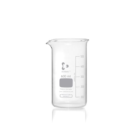 Duran Group Becher/DURAN, hohe Form, 600 ml mit Teilung und Ausguss, 10 St/Pkg