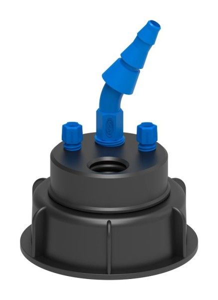 SCAT Safety Waste Cap, S50, für Platzsparkanister, PTFE-EL, inklusive Fittinge und Olive