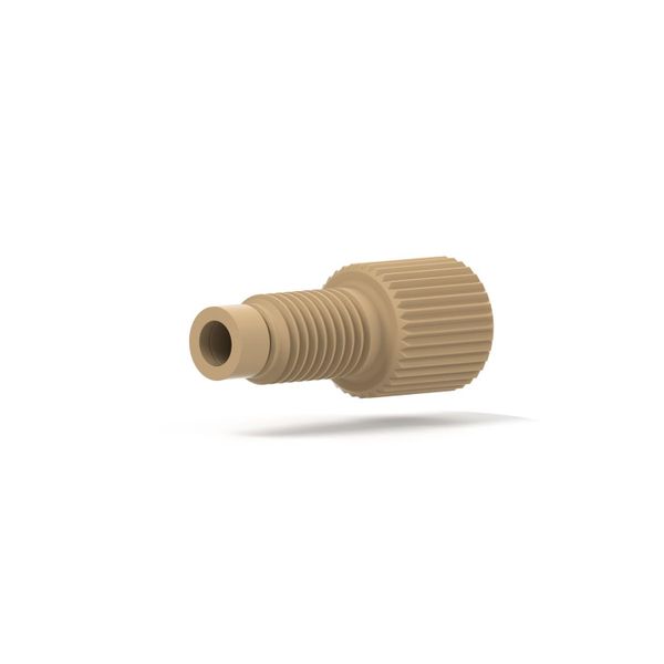 Upchurch Scientific Superflanschlose, einteilige Baugruppe, PEEK, 1/4-28 Flachboden, für 1/8'' AD, 10 St/Pkg