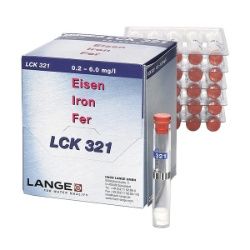 Hach Lange Iron, LCK cuvette test, 25/PAK, MR 0.2 - 6.0 mg/l