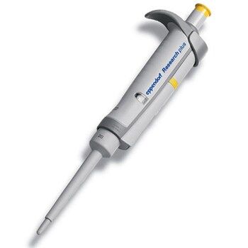 Eppendorf EP Research plus, Einkanalpipette, fix, 20 μl, gelb