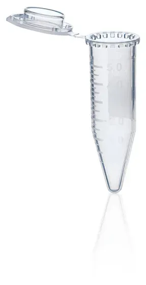 Brand GmbH & Co. KG Reaktionsgefäß, PP, transparent, 5,0 ml, mit Deckel, BIO-CERT PCR QUALITY, 250 St/Pkg