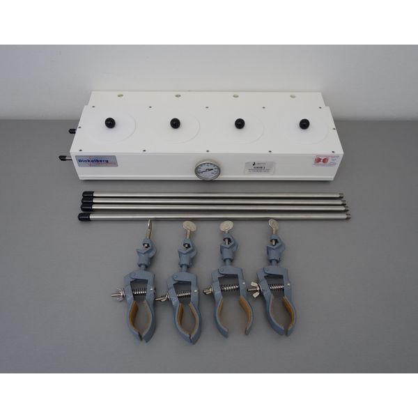 Dinkelberg Analytics Serial water bath PP white, for 4 round bottom flasks