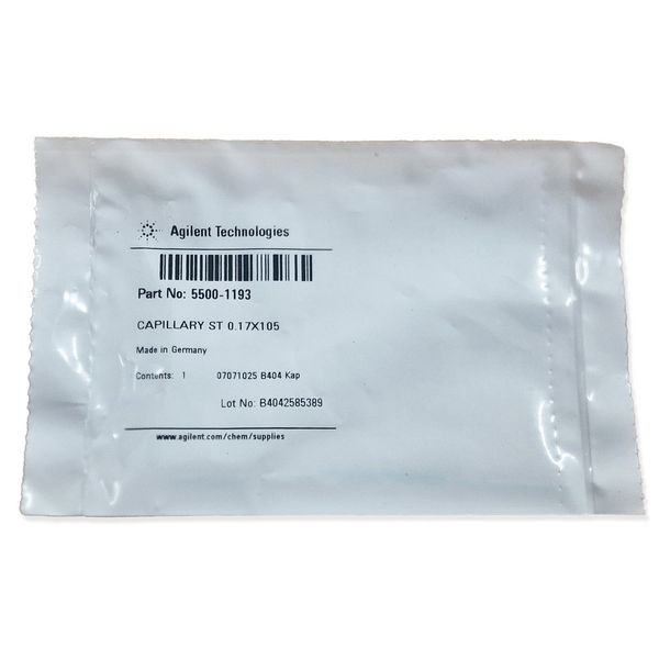 Agilent Technologies Kapillare, Edelstahl, 105 mm, 0,17 mm, langer Sockel