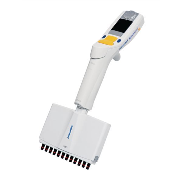 Eppendorf Xplorer plus, 12-Kanal, 5-100 μL, gelb für Pipettenspitzen 200 μL