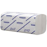 Product Image of SCOTT® PERFORMANCE Towels - Interfold / Medium Material: AIRFLEX Color: White, Ply: 1 Fold: I Size: 31.50cm x 21.50cm Euroflower: X Contents: 15 packs x 212 towels = 3180 towels
