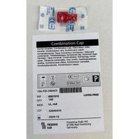 Product Image of Kombistopfen, rot, Luer-Lock, 100 St/Pkg
